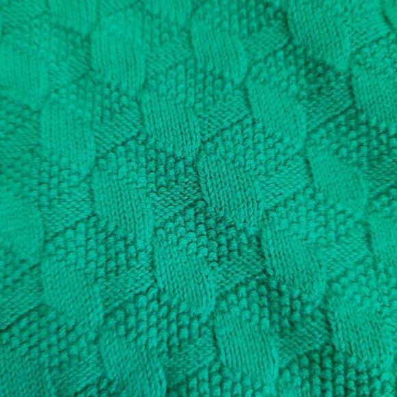 Lacey Lane 2t 2y Australia import emerald green knit sweater textured geometric - Picture 3 of 6
